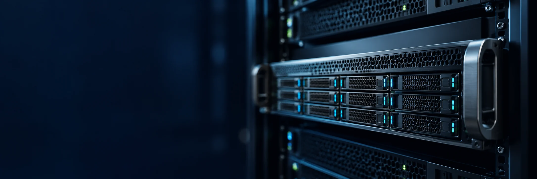 Dedicirani server - detalj diskova i kućišta