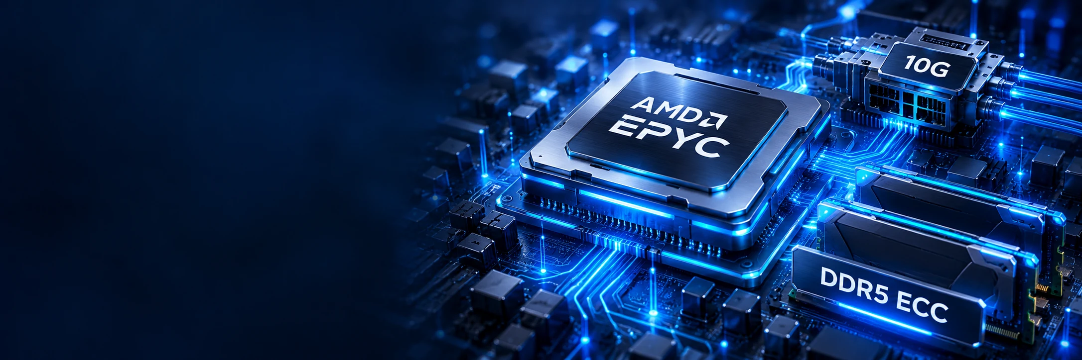 Ilustracija VPS infrastrukture: AMD EPYC, DDR5 ECC i 10G